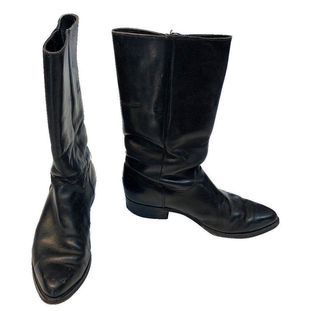 Black riding boots